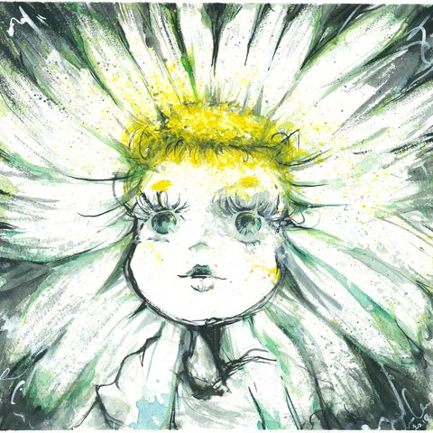 「Daisy」水彩画原画