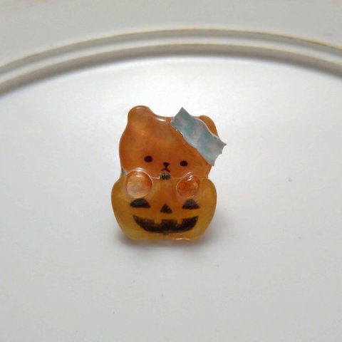 おめかしあにまるずブローチ【ハロウィン🐻ver】