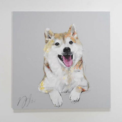 a dog / 柴犬のアート作品