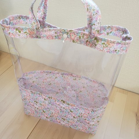 【new】リバティ　ミシェル　縦型ビニールバッグ