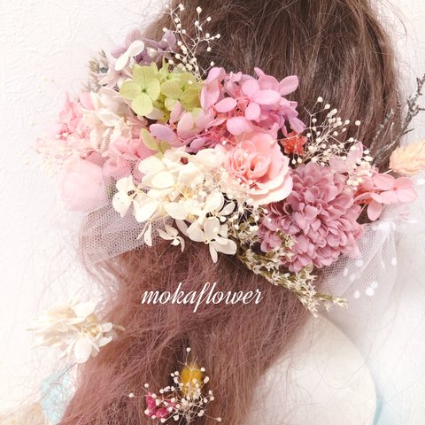 ピンク♡ヘッドドレス