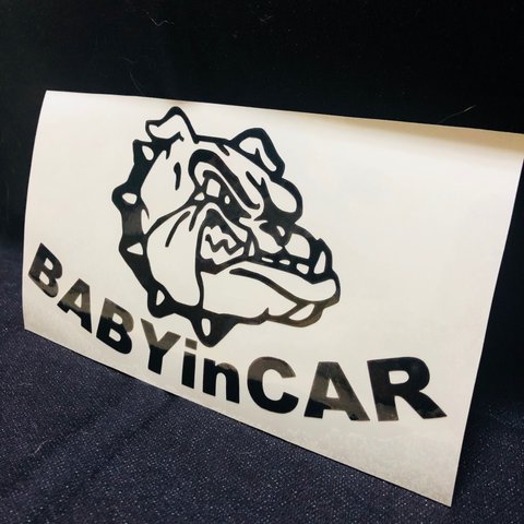 ベビーインカー/BABY IN CAR ブルドッグ 犬