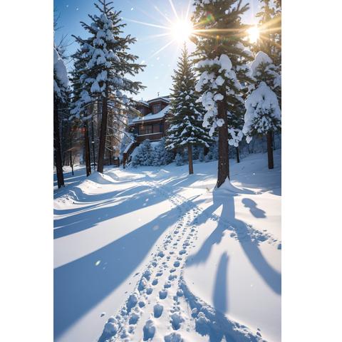 スマホ壁紙　クリスマス　幻想的な風景