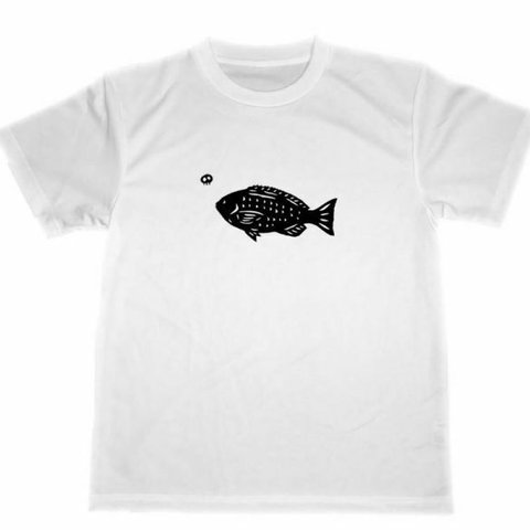 メジナ　ドライ　Tシャツ　グレ　釣り　切り絵　グッズ