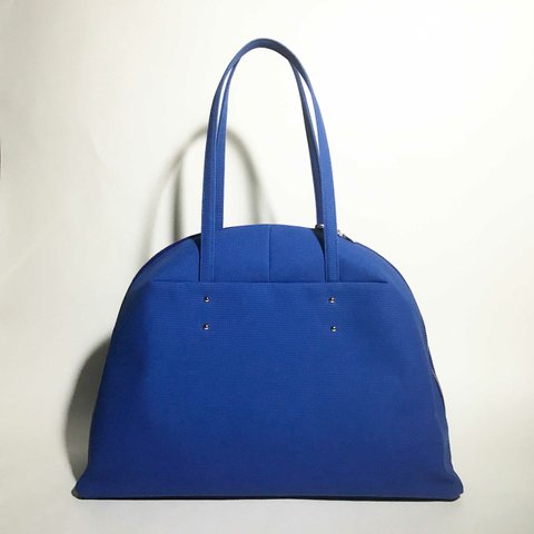 SHELL ( blue ) 帆布のトートバッグ