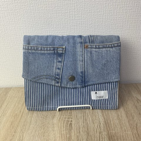 【リメイク】denim＆hickory母子手帳ケース2