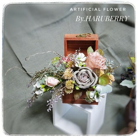 アンティークカラー♡Natural Arrangement～シャビーシックなローズ typeE  ギフト 母の日