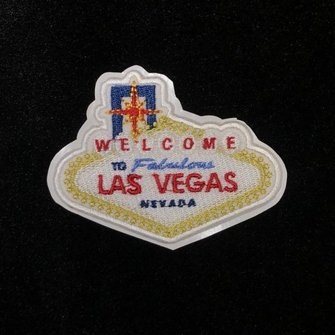 ★刺繍シール★LAS VEGAS　Vegas Sign　ベガスサイン　ワッペン