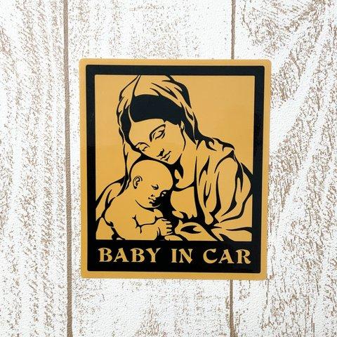 BABY IN CAR ステッカー（塩ビ）