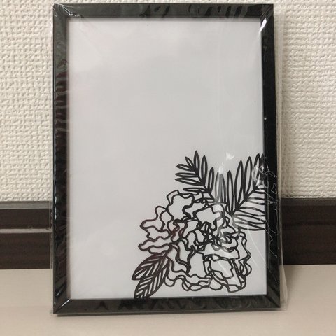 【切り絵アート】  牡丹  フラワー 和柄 