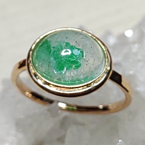 Emerald in quartz＊14kgfリング