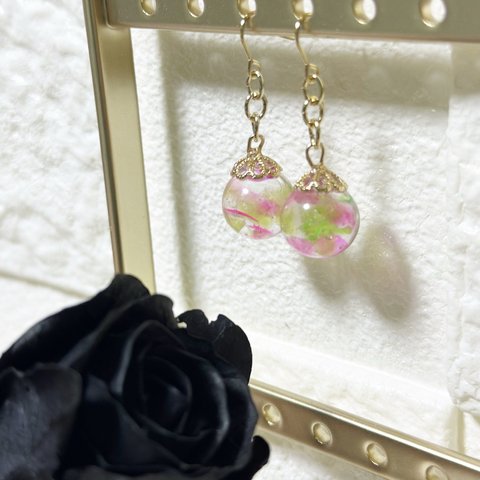 🌸🌿‬葉桜ピアス/イヤリング