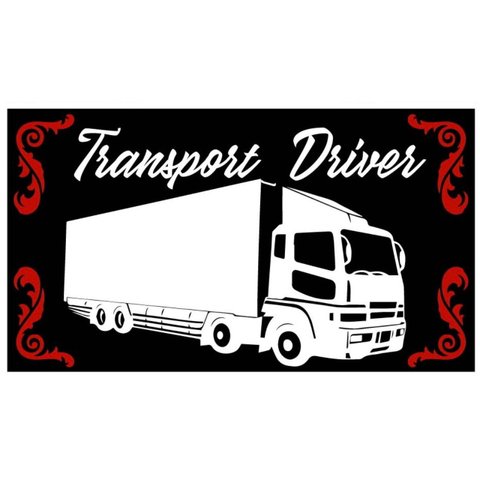 送料無料！ アクリルプレート トラック Transport Driver 運転手 トラック運転手 ダンプカー 車外アクセサリー アクリル板 インテリア カーファッション カッティングシート ステッカー