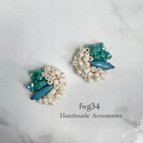 Beads ASOBI blue   イヤリング/ピアス