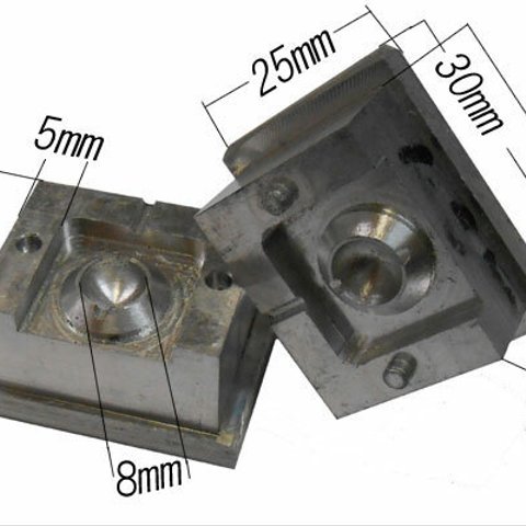 SHAREKI キラキラ クリスタルボール ラインストーン エポキシ樹脂粘土 金型 ボール型 8mm