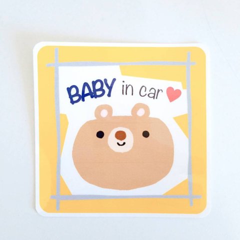 Baby in car ( ベビーインカー ) 【 クマ 】くまさん