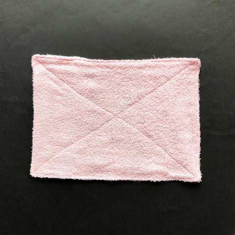子どもも使いやすい雑巾ピンク