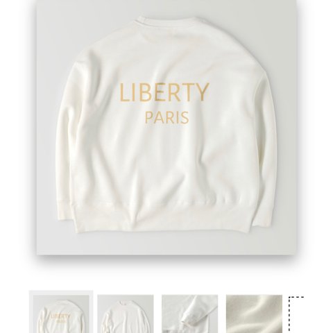 LIBERTY originalビッグシルエットトレーナー