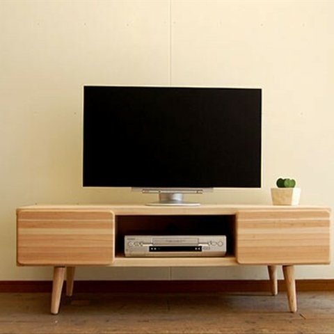 杉のテレビボード　130cm　ローボード　国産 