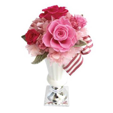 プリザ ピンク プリザーブドフラワー バラ ローズ ギフト 花 贈り物 誕生日 お祝い 母の日 プリザ サブリナ