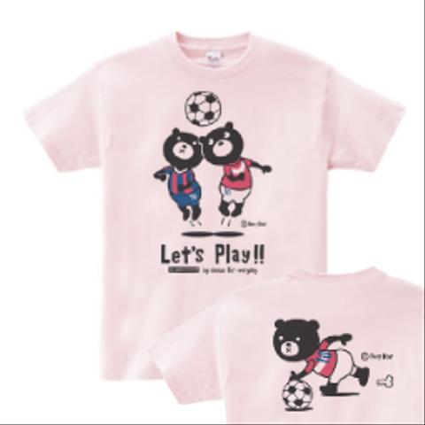 サッカー＆イージー☆ベア　150.160（女性M.L）　Tシャツ【受注生産品】