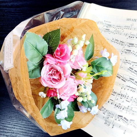 【花束】時間に余裕&リアルにずっと飾れる花束/卒業・発表会・誕生日♡ラッピング無料