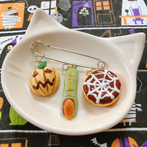 ☆送料無料☆ ハロウィンモンスターブローチ ③