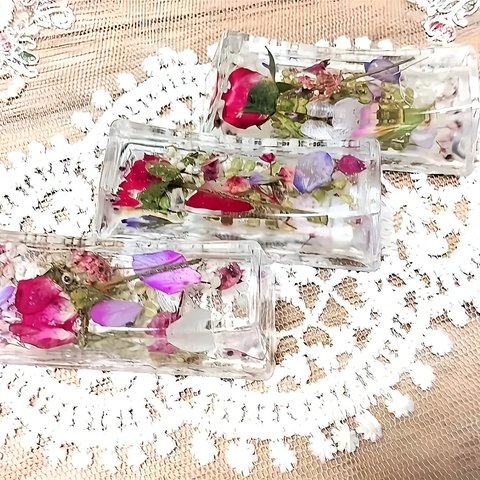 　【再販】コースター(薔薇）＆箸置き（薔薇）セット