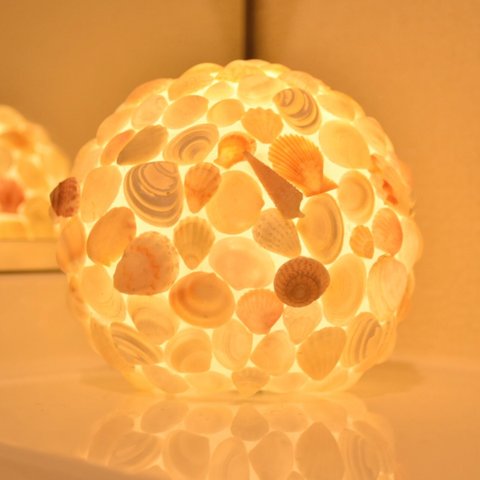 シェルライト シェルランプ 貝殻ライト 貝殻ランプ インテリア LEDライト マーメイド