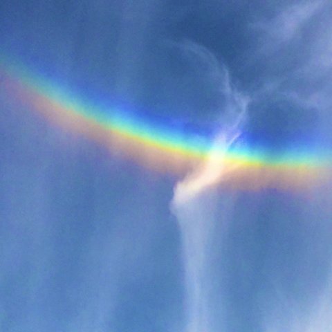 彩雲の写真（量子波動シート入り）