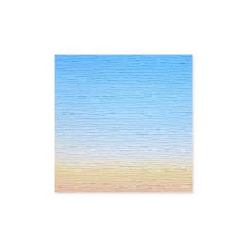 【オーダーメイドできる夕日】絵画 - スカイブルー イエロー 受注（N-#7）