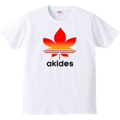 【送料無料】【新品】akides アキデス Tシャツ パロディ おもしろ 白 メンズ サイズ プレゼント