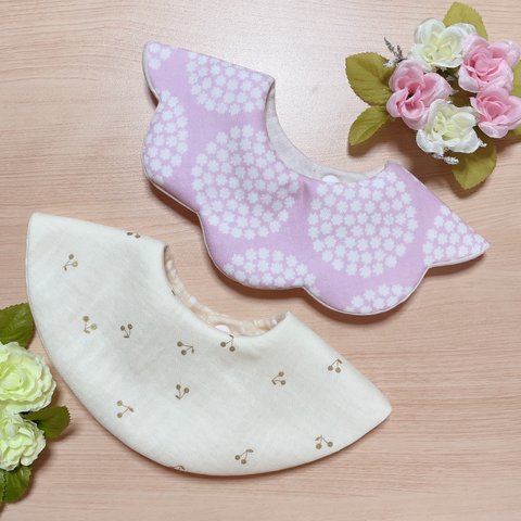 【送料無料】お得な2枚セット♡ハンドメイド 360°  スタイ  