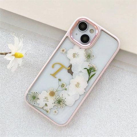 お花をドレス！可愛くてお洒落な押し花ケース！ iPhoneケース