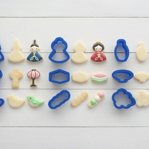 ひな祭りミニミニ9点セット【約2.5cm】クッキー型・クッキーカッター