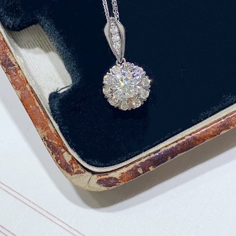 【セール価格】天然ダイヤモンドペンダント0.32ct　k18