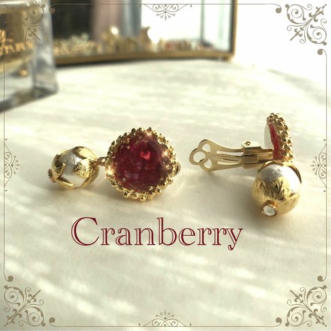 fee-3 earring Cranberry