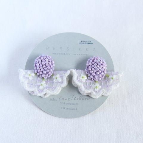 lace/coletto⁡  col.purple（ピアス）