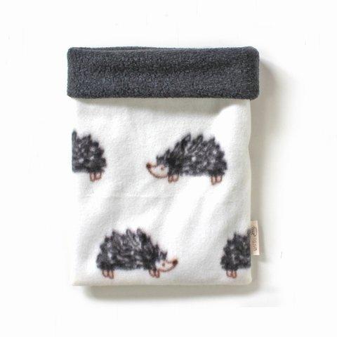ハリネズミ用寝袋 M（冬用） フリース×フリース ハリネズミ グレー / Regular Snuggle Sack for Hedgehog