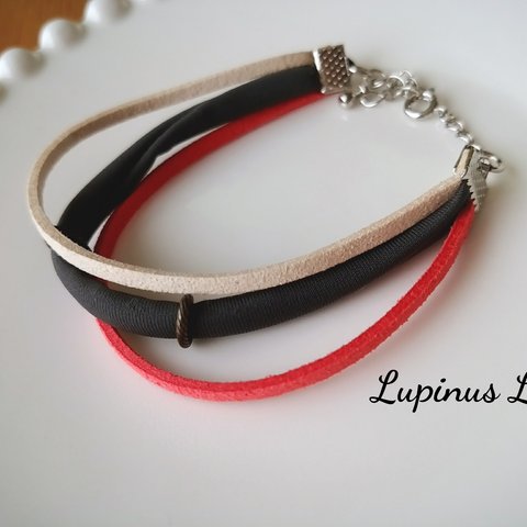 suede＊3連bracelet