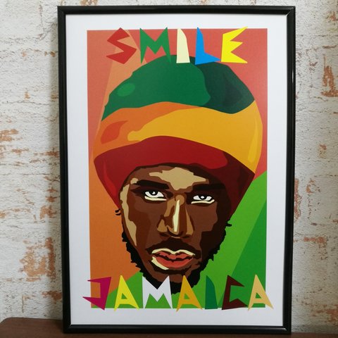 アートポスター　SMILE JAMAICA