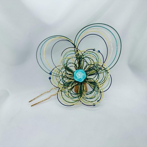 かんざし【一期一会】Ornate hairpin【once-in-a-lifetime encounter (hence should be cherished as such)】