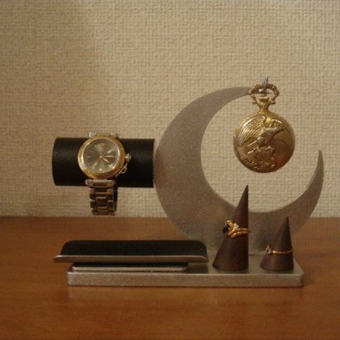 プレゼントに　腕時計、懐中時計ブラックトレイ＆リングスタンド未固定バージョン　　ak-design　受注製作 N15611