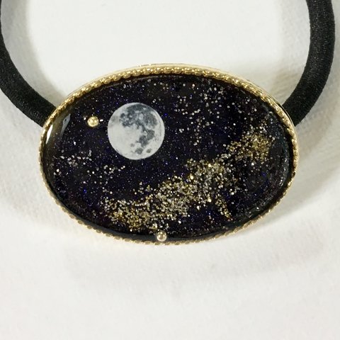 【SALE】〈再販〉満天の星空ミルキーウェイ天の川ヘアゴム  レジン