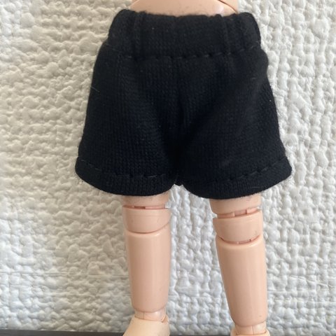 オビツ11  ジャージ素材のshortpants　black