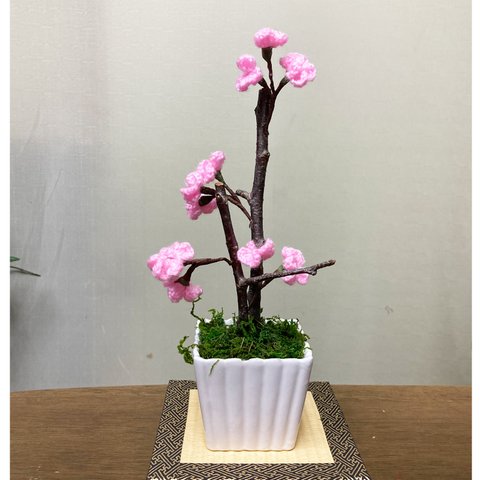 おうち花見が出来る桜盆栽 造花 フェイクフラワー