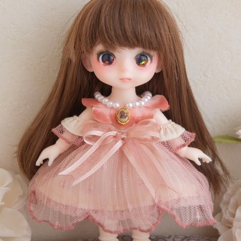 セリアドール（15cm）★アウトフィット★洋服★フラワーフェアリーワンピ