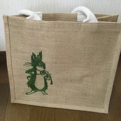 手刺繍マイバッグ👜ヴァイオリンと猫