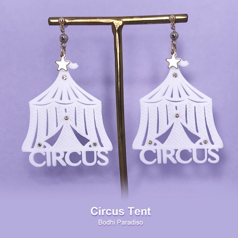 Circus Tent ピアス（サーカス シルエットシリーズ）