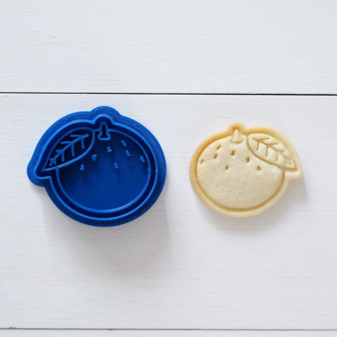 柚子（スタンプ付き）　クッキー型・クッキーカッター